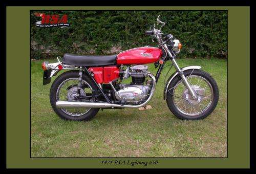 BSA Lightning 650 (71) - Classic Metal Sign