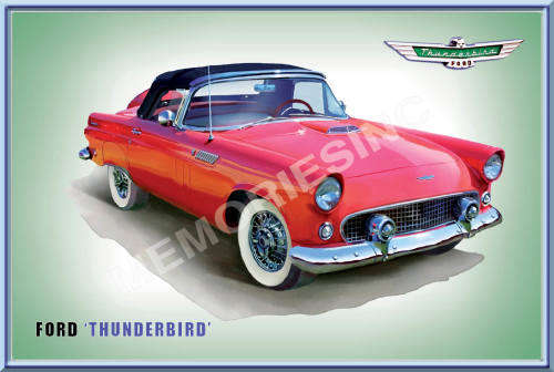 Ford Thunderbird (56) - Classic Metal Sign