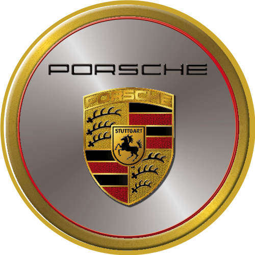 Porsche - Logo - Round Classic Metal Sign