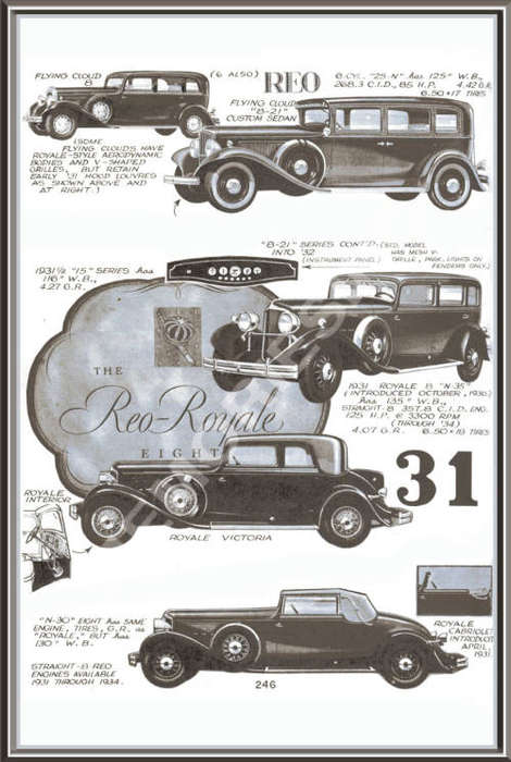 Reo Flying Cloud (30's) - Classic Metal Sign