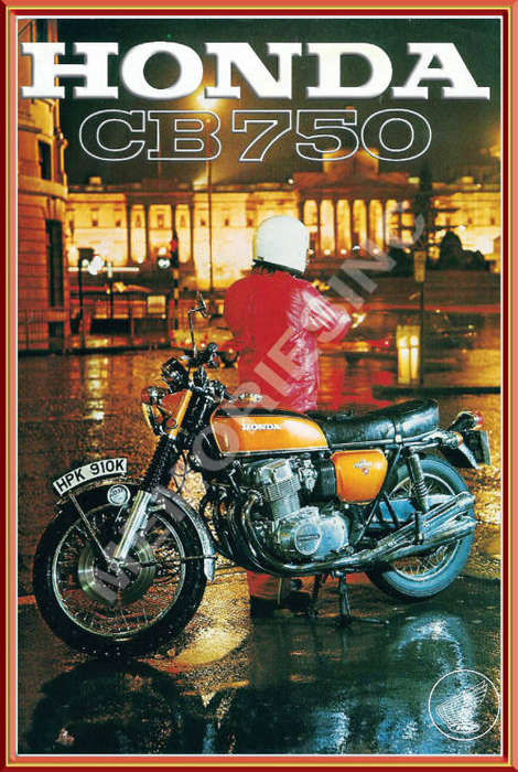 Honda CB750 K1 (71) - Classic Metal Sign