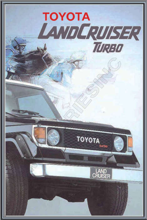 Toyota Land Cruiser Turbo (88) - Classic Metal Sign