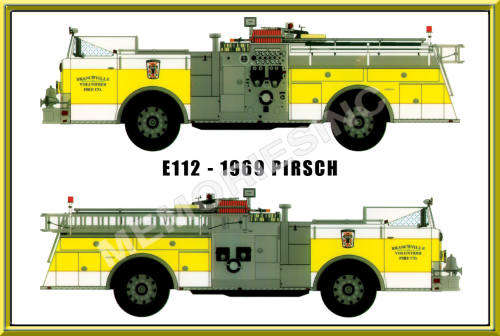 Pirsch Fire Engine (69) - Classic Metal Sign