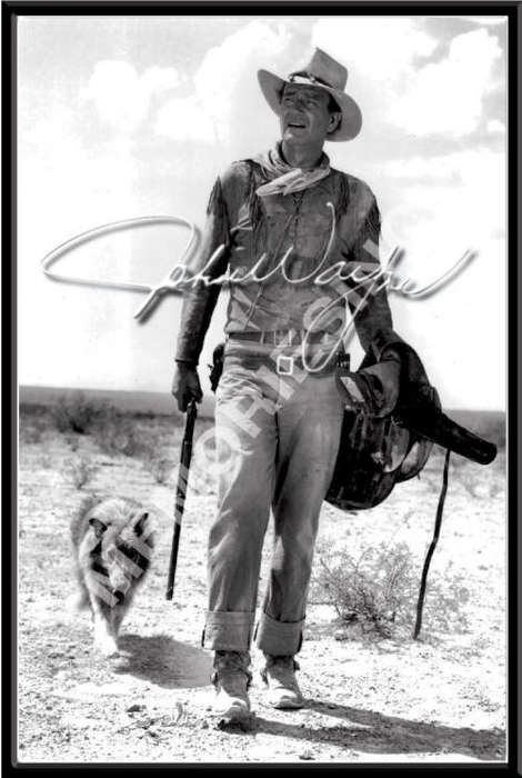 John Wayne - Hondo - Classic Metal Sign