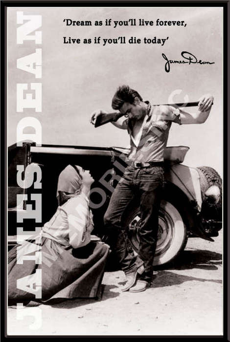 James Dean - Quote - Metal Sign