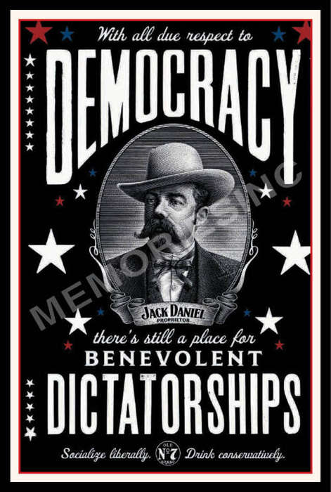 Jack Daniels - Democracy - Classic Metal Sign
