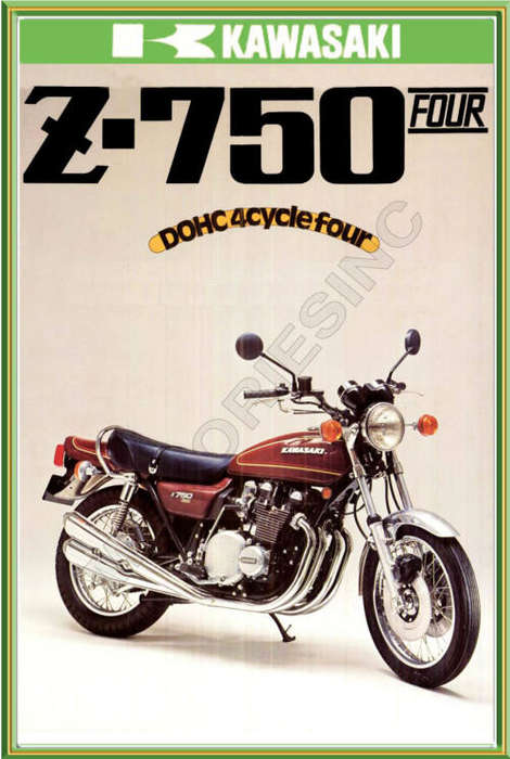 Kawasaki Z750 (79) - Classic Metal Sign