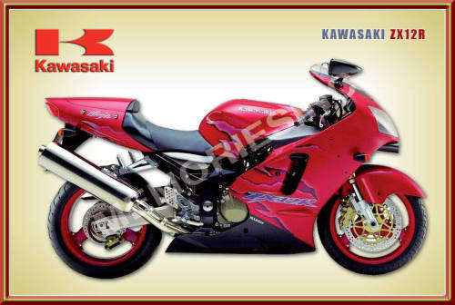 Kawasaki ZX12R (01)  - Classic Metal Sign