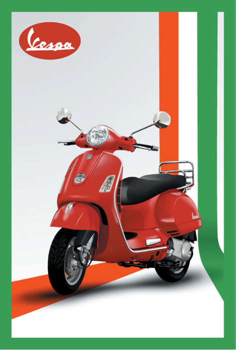 Vespa Italian - Classic Metal Sign