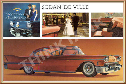 Cadillac de Ville (58) -  Classic Metal Sign