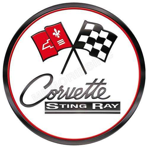 Corvette Stingray - Classic Round Metal Sign