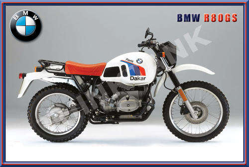 BMW R80GS (Paris Dakar) - Classic Metal Sign