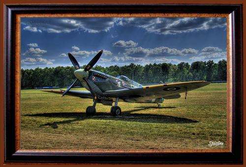 Spitfire Landed - Metal Sign