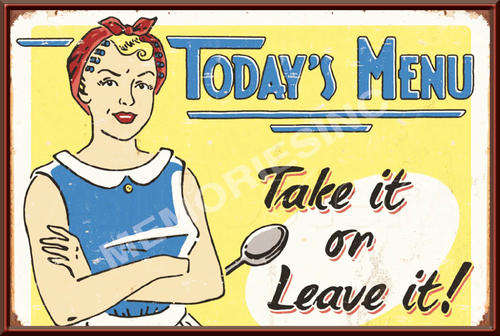 Mom's Kitchen - Classic Metal Sign