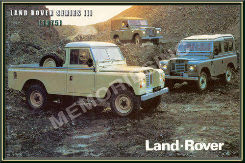 Land Rover Series III (1975) - Classic Metal Sign