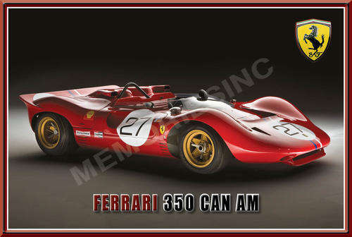 Ferrari 350 Can Am (67) - Classic Metal Sign