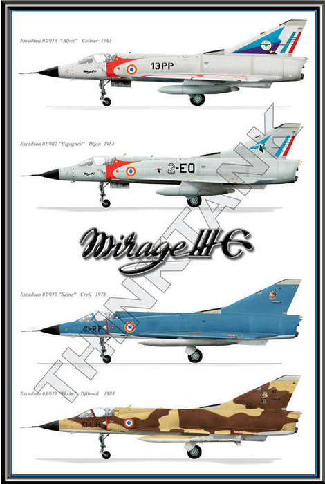 Mirage IIIC Family - Metal Sign
