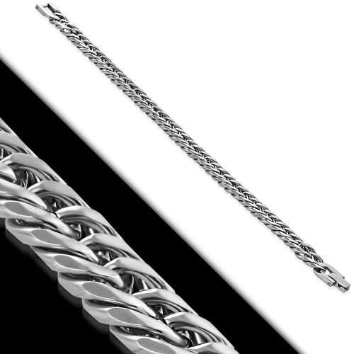 Solid Closed Curblink Bracelet (approx 22cm long / 10.5mm wide / 32.6gr)
