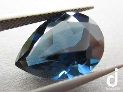 London-blue Blue Topaz. Pear. 11.30ct | 16x12mm (Retail: R6500.00+)