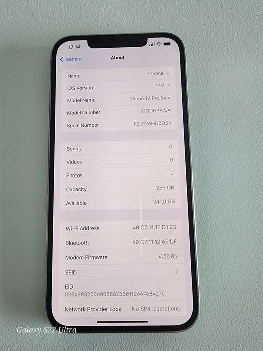 Please Read!!! Working iPhone 12 Pro Max 256GB White/Silver