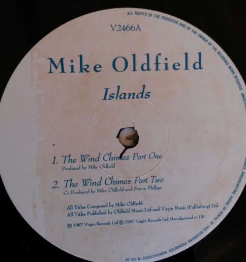 Mike Oldfield - Islands 1987 Vinyl LP UK