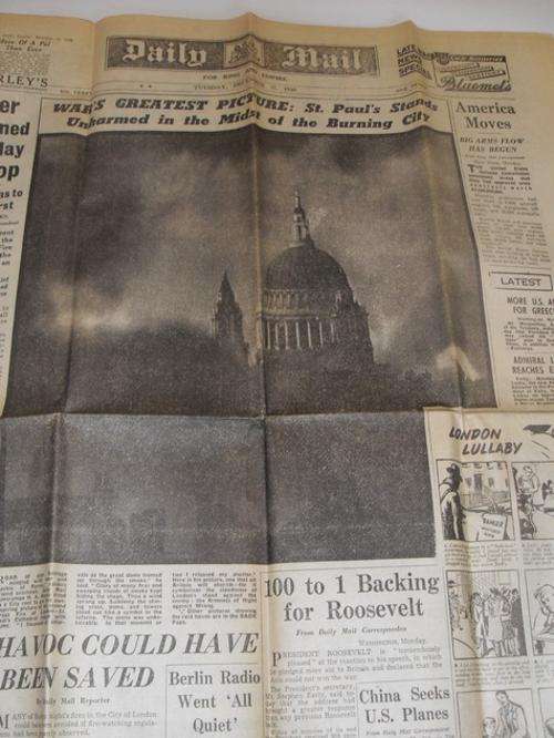 Wartime Newspaper - Daily Express - 31 Dec1940