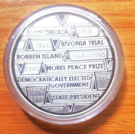 1oz Nelson Mandela Silver Medallion 2008