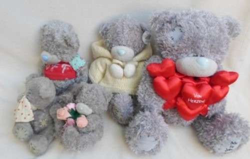 FIVE TATTY TEDDIES FOR LUCELLE ONLY