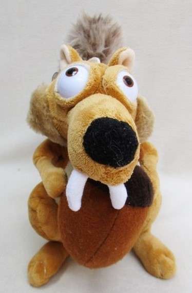 ADORABLE SCRAT FROM ICE AGE HOLDING ON TO HIS NUT FOR DEAR LIFE!!