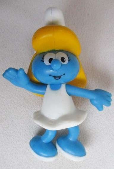LARGER THAN MOST - 11CM TALL McDONALDS SMURFETTE!!