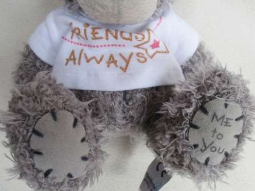 CUTE TATTY TEDDY  (ME TO YOU) WEARING A CUTE 'FRIENDS ALWAYS' T SHIRT!!