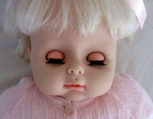 JUST THE SWEETEST 52CM TALL VINTAGE BABY DOLL WITH GORGEOUS BIG OPEN/CLOSE EYES!!