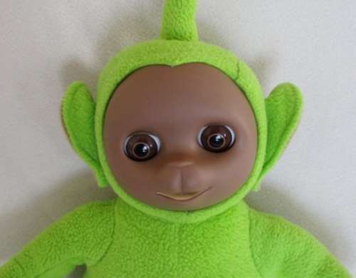 CUTE 35CM TALL TELETUBBIE - DIPSY WITH OPEN/CLOSE EYES!!