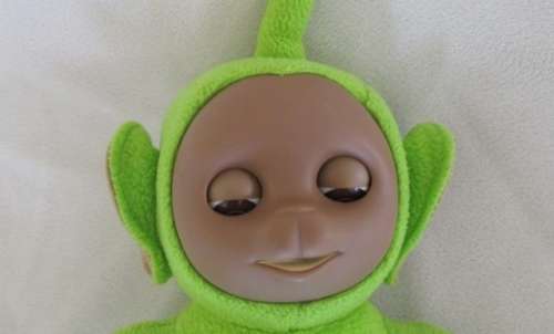 CUTE 35CM TALL TELETUBBIE - DIPSY WITH OPEN/CLOSE EYES!!