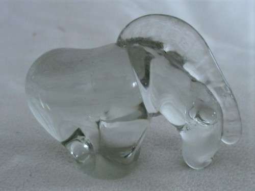 VINTAGE  NGWENYA GLASS ZEBRA IN GREAT CONDITION