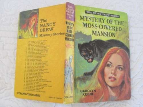 1978 HARDCOVER - ONE OF THE NANCY DREW SERIES - THE MYSTERY OF THE MOSS-COVERED MANSION