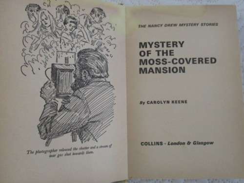 1978 HARDCOVER - ONE OF THE NANCY DREW SERIES - THE MYSTERY OF THE MOSS-COVERED MANSION