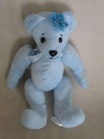TWO SWEET, SOFT, CLEAN BLUE BEARS FOR A BABY BOY
