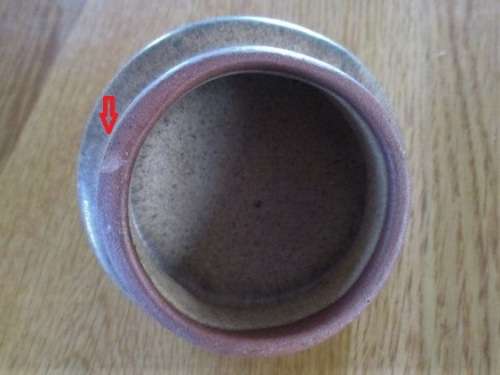 A LOVELY STONEWARE COFFEE POT