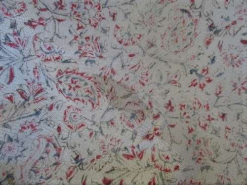 VERY LARGE VINTAGE HAND BLOCKED PRINTED (NATURAL DYED) PERSIAN GHALAMKAR TABLE CLOTH/THROW