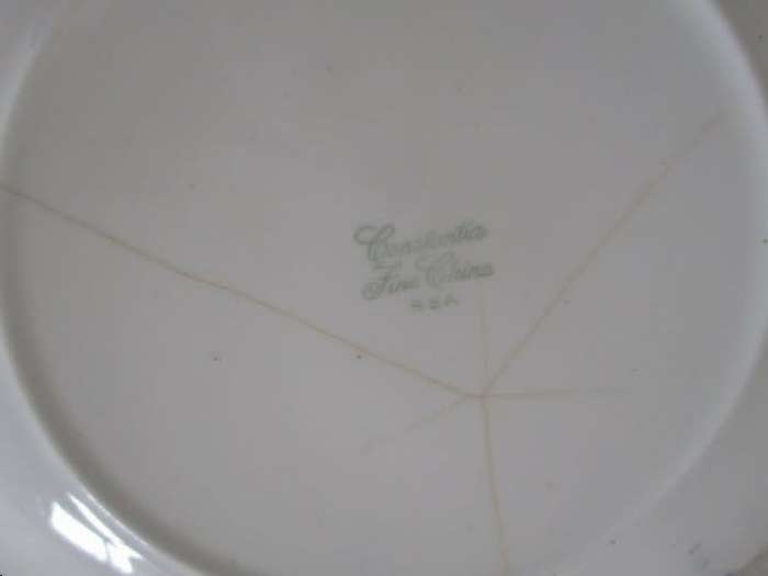 TWO CONSTANTIA FINE CHINA PLATES - THE RED LION - ONE BLUE AND WHITE AND ONE BROWN AND WHITE