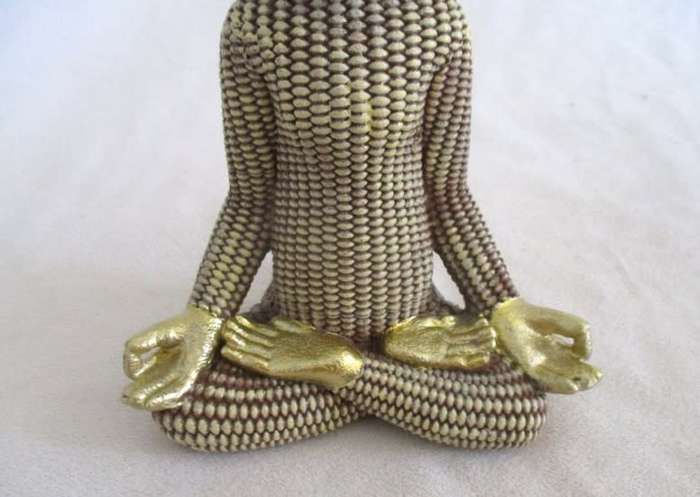 LOVE THIS FELLA!!  GOLD CERAMIC MONKEY IN YOGA POSE.  REMINDS YOU TO BREATHE ON HECTIC DAYS!
