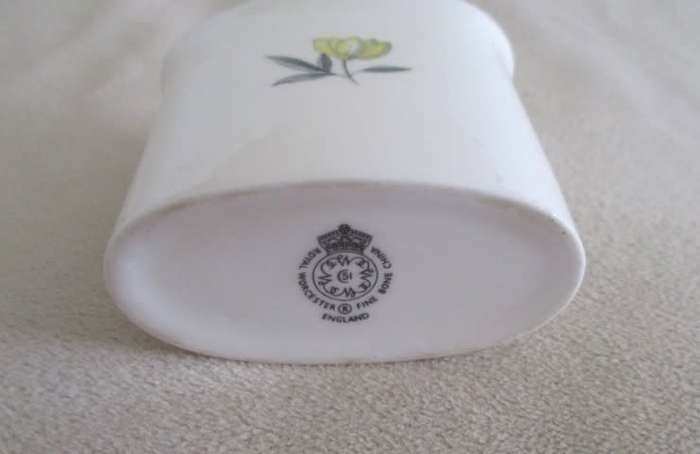 Royal Worcester fine bone china toothpick holder
