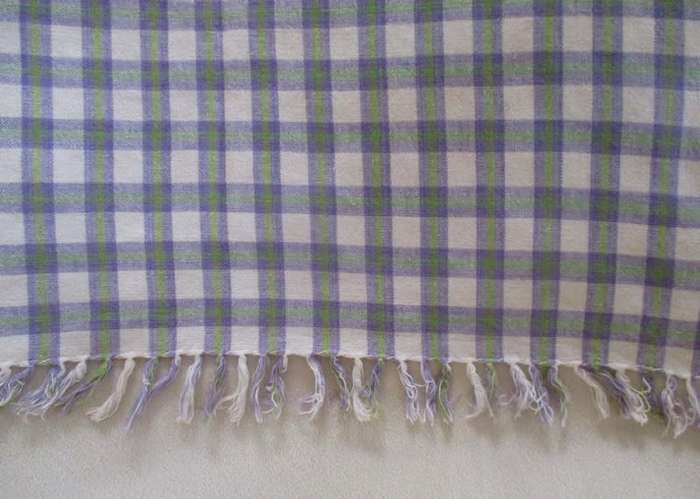 A cheerful gingham cloth with lovely colours