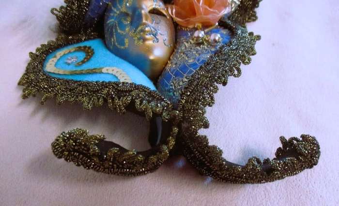 Vintage Venetian wall art mask - beautifully ornate