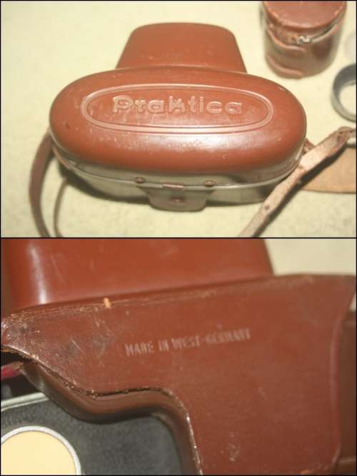 VINTAGE PRAKTICA IV B CAMERA IN CASE MADE IN WEST GERMANY PLUS BRAUN NURNBERG LENS CASE