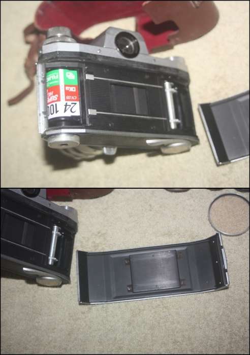 VINTAGE PRAKTICA IV B CAMERA IN CASE MADE IN WEST GERMANY PLUS BRAUN NURNBERG LENS CASE