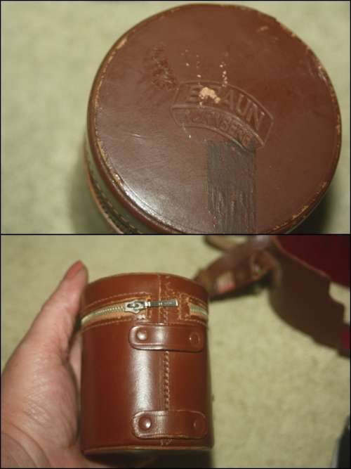 VINTAGE PRAKTICA IV B CAMERA IN CASE MADE IN WEST GERMANY PLUS BRAUN NURNBERG LENS CASE
