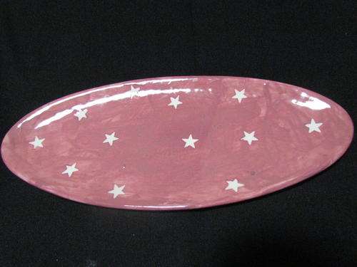 PINK OVAL STAR PLATE!!