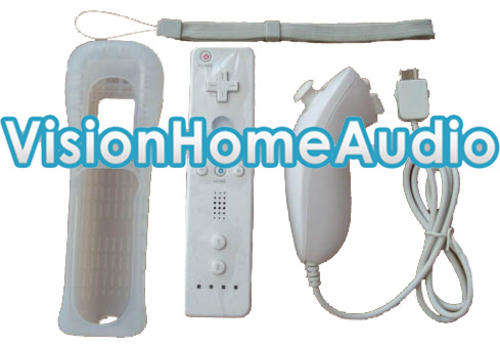 Remote & Nunchuck Controller Plus Silicon Cover & Strap: (Wii) Brand New - Special Promotion Pack...